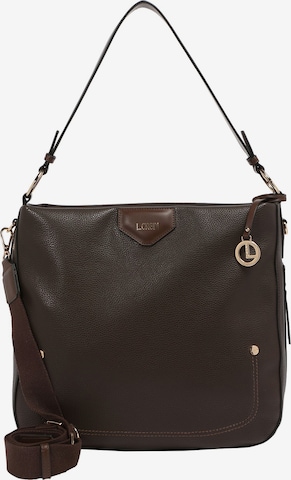 L.CREDI Shoulder Bag 'Josie' in Brown: front