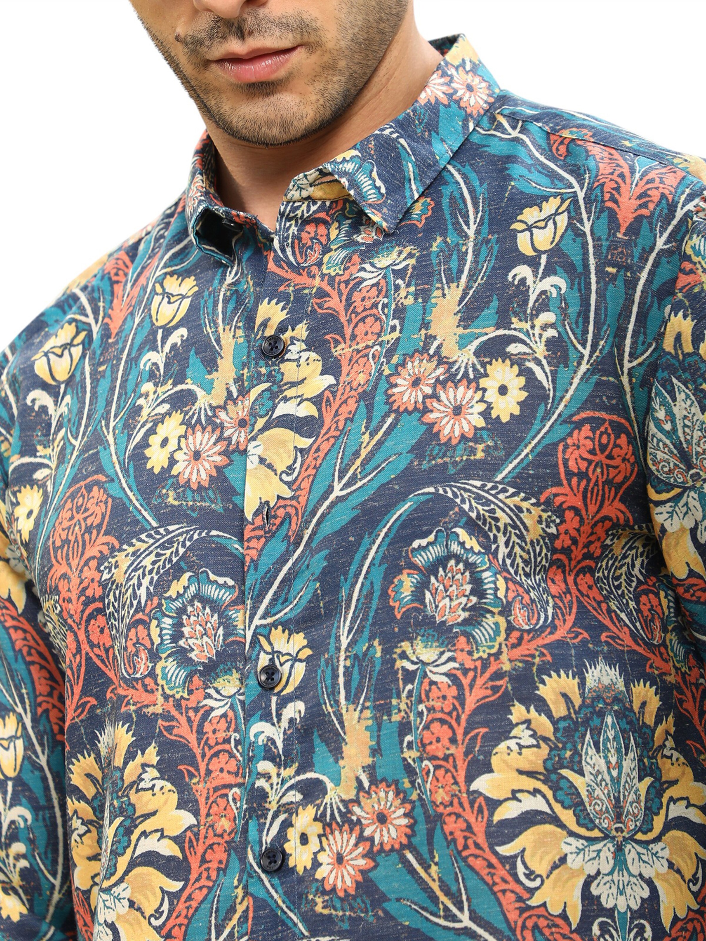 Regular fit Cămașă 'Kynlee' de la Campus Sutra pe albastru