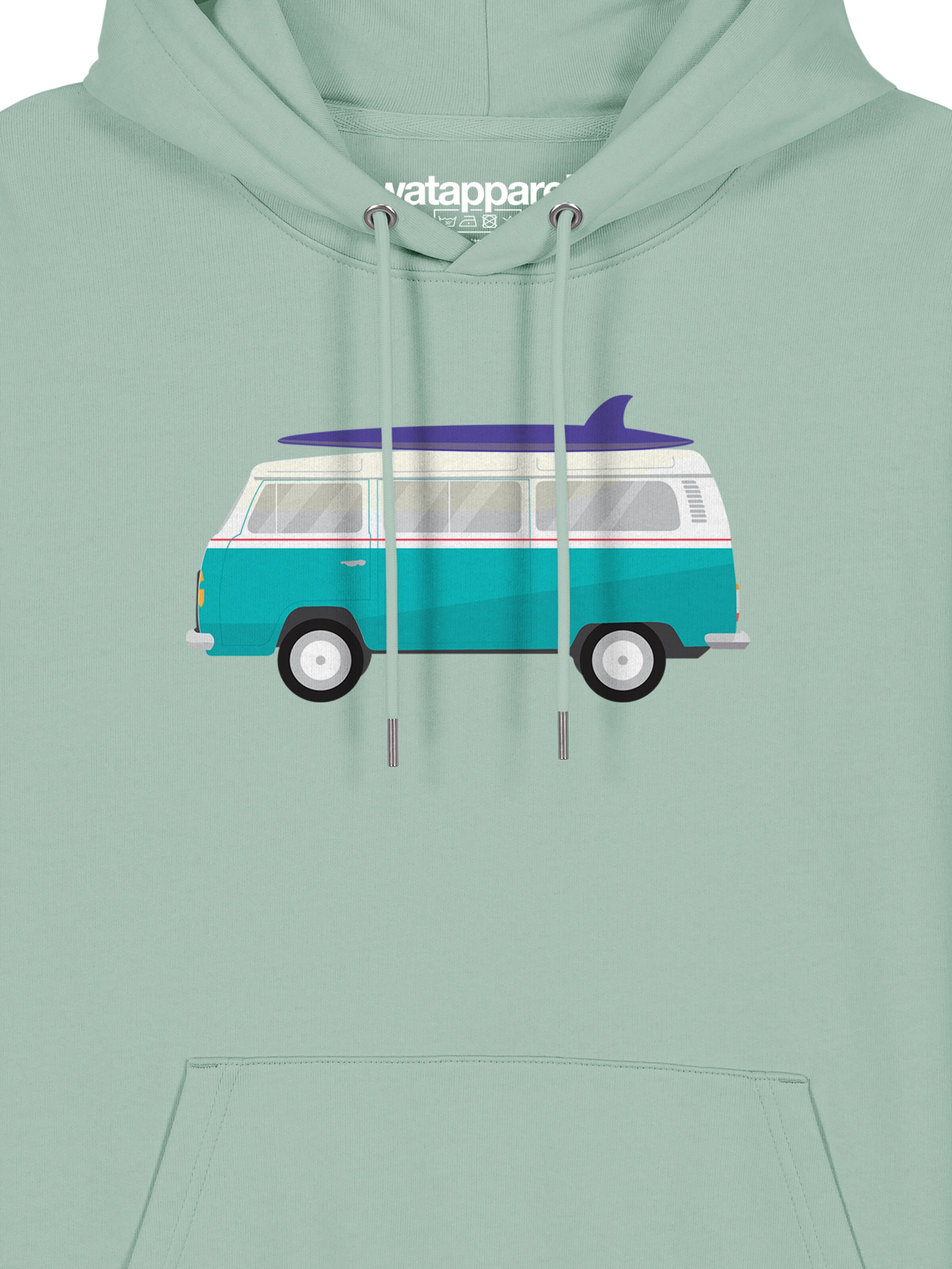 Sweat-shirt ' California Dream ' Watapparel en vert