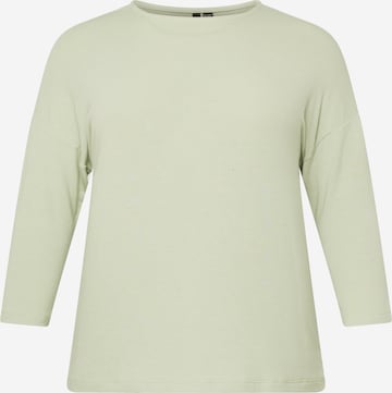 Vero Moda Curve Shirt 'Alma' in Groen: voorkant