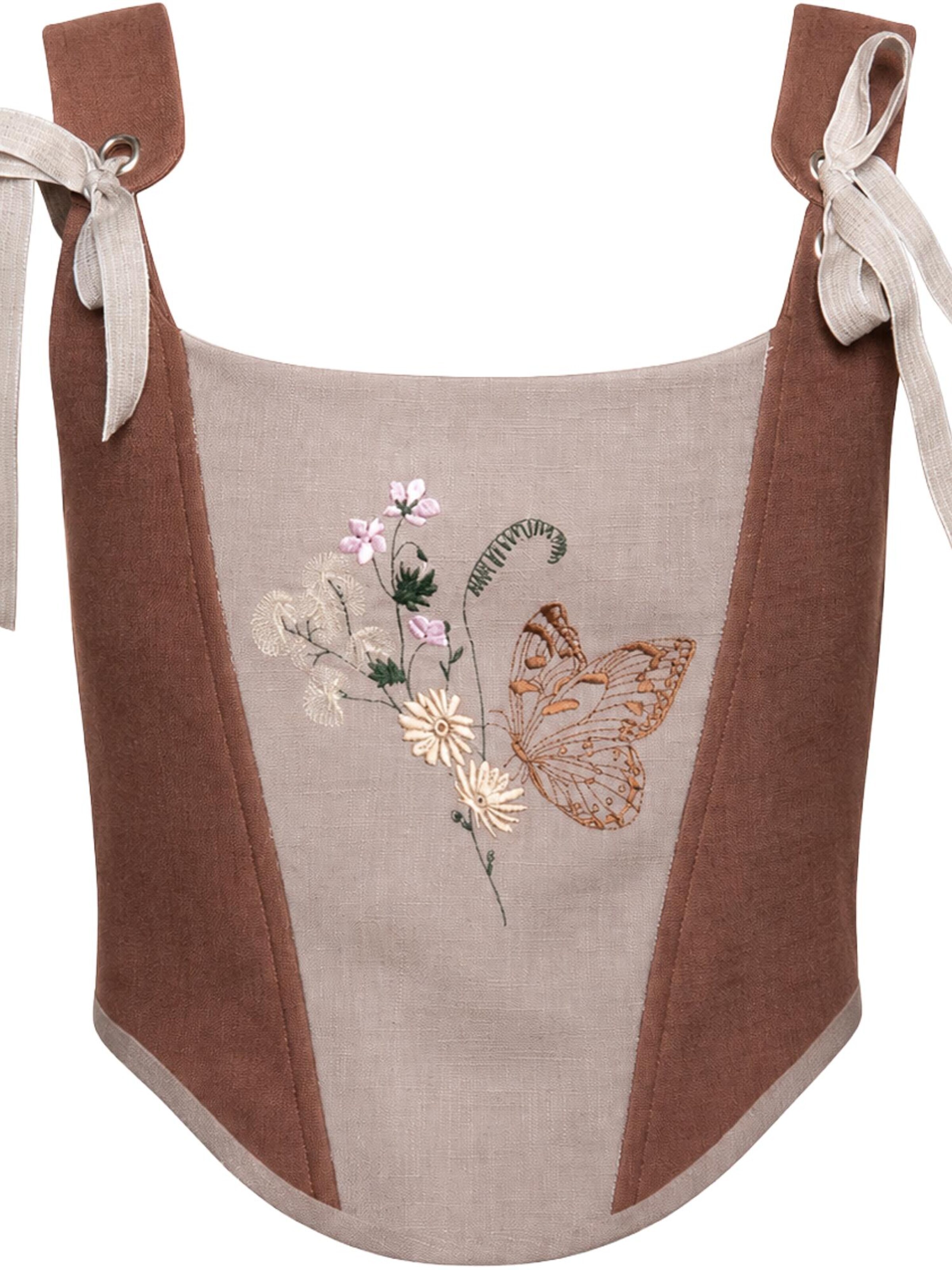 VIADALINNO Corsage‌‌‌‌‌‌‌‌‌ in Beige: Vorderseite
