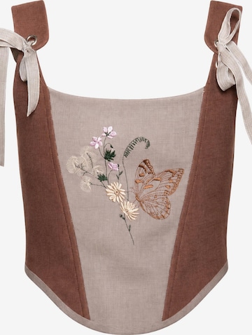 Corsage VIADALINNO en beige : devant