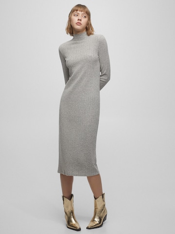 Pull&Bear Knit dress in Grey: front