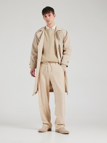Loosefit Pantalon 'SLH220-BRODY SUN' SELECTED HOMME en beige