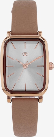 TOM TAILOR Analog Watch in Brown: front