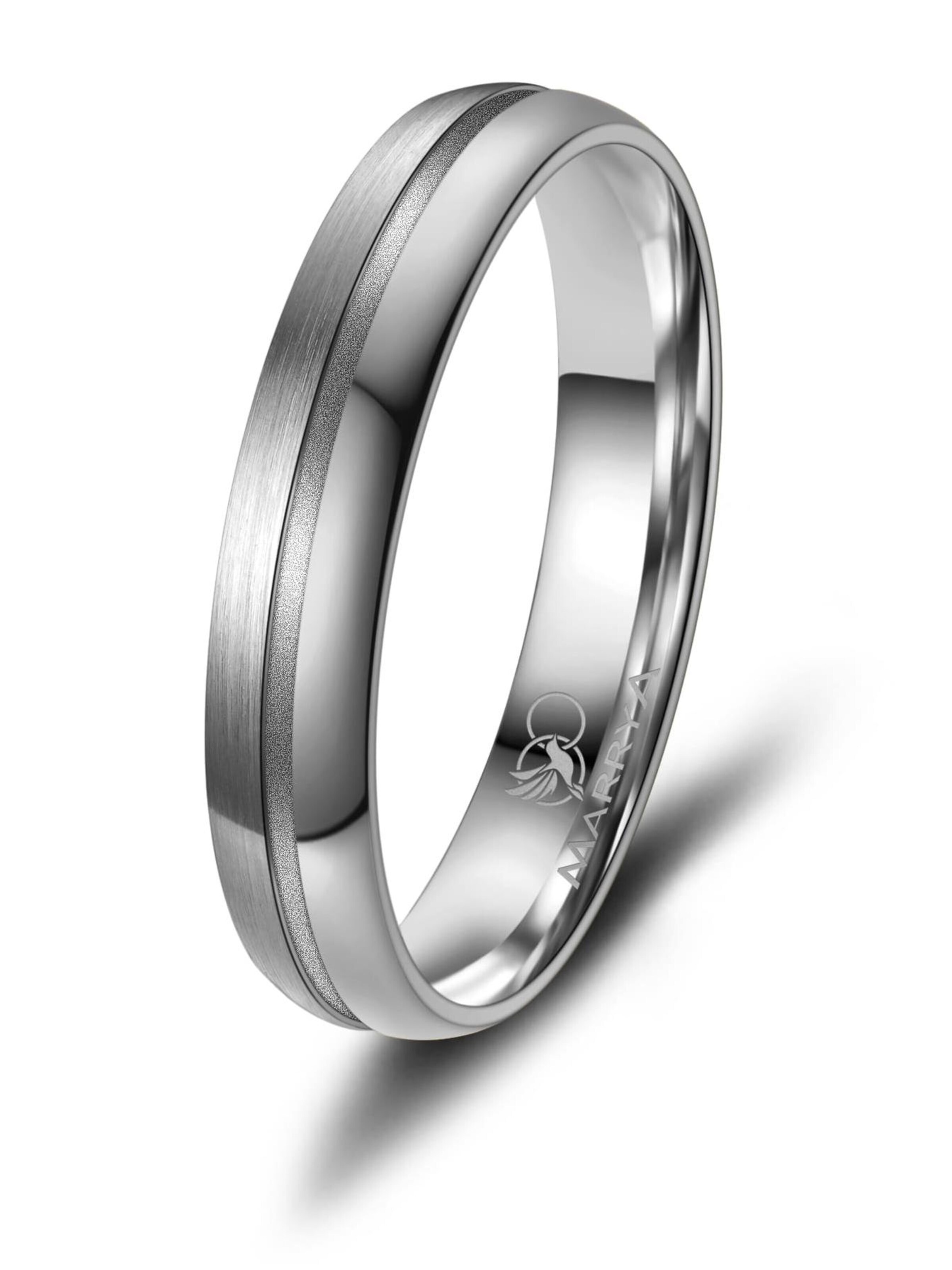 MARRYA Ring 'MARRYA TI-21 Ehering aus Titan' in Silver