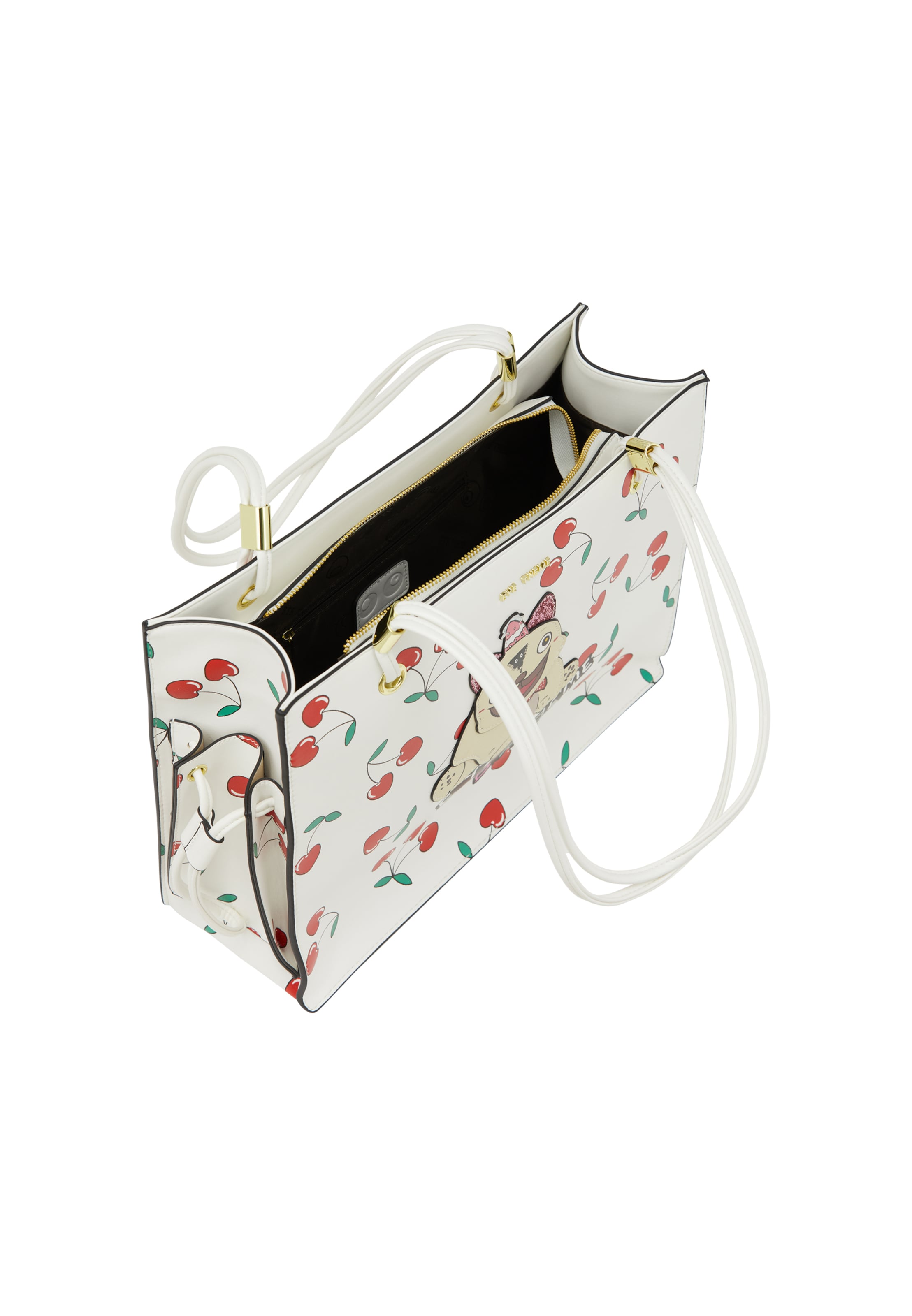 MYMO Nakupovalna torba 'Pop Eyetheme' | bela barva