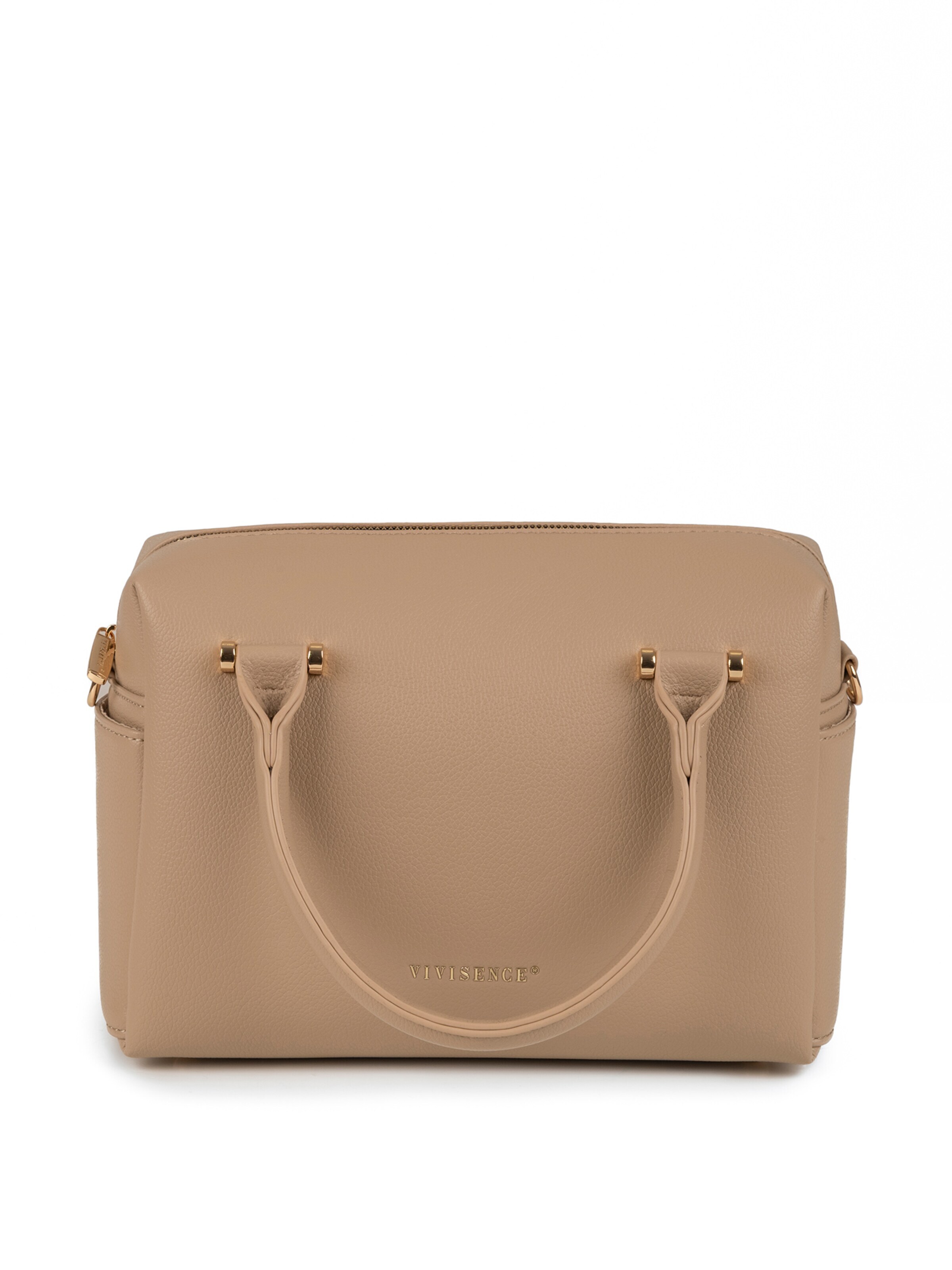 Vivisence Handtas 'T0018' in Beige: voorkant