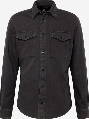 Chemise 'Marine' G-Star RAW en noir : devant