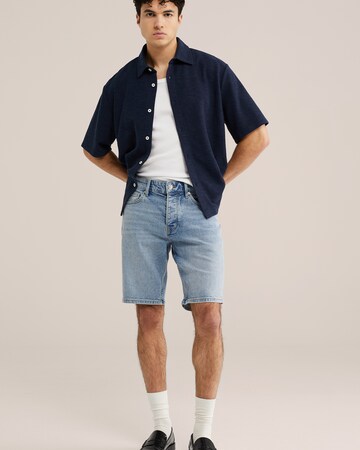 WE Fashion Comfort Fit Риза в синьо