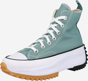 Baskets hautes CONVERSE en vert : devant