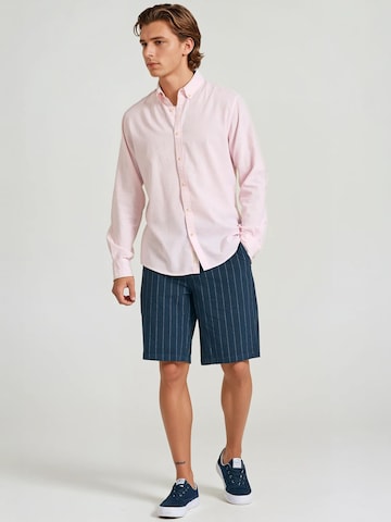 Funky Buddha Regular fit Overhemd in Roze