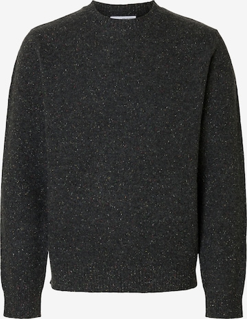 Pull-over 'Neil' SELECTED HOMME en gris : devant