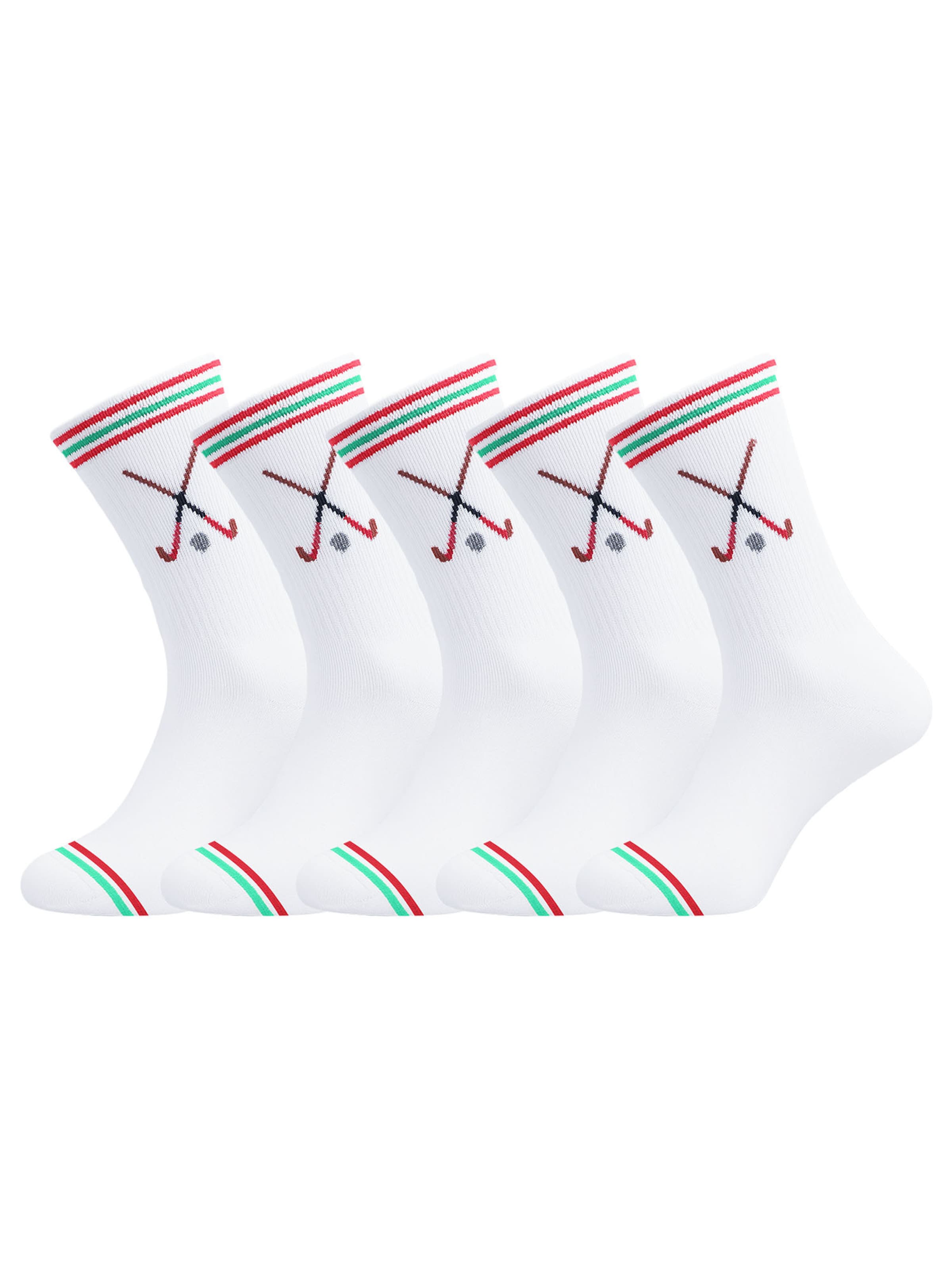 UNABUX Socks 'Touchdown' in White: front