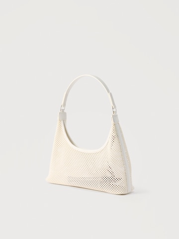Calvin Klein - Bolso de hombro 'EMBLEM' en blanco