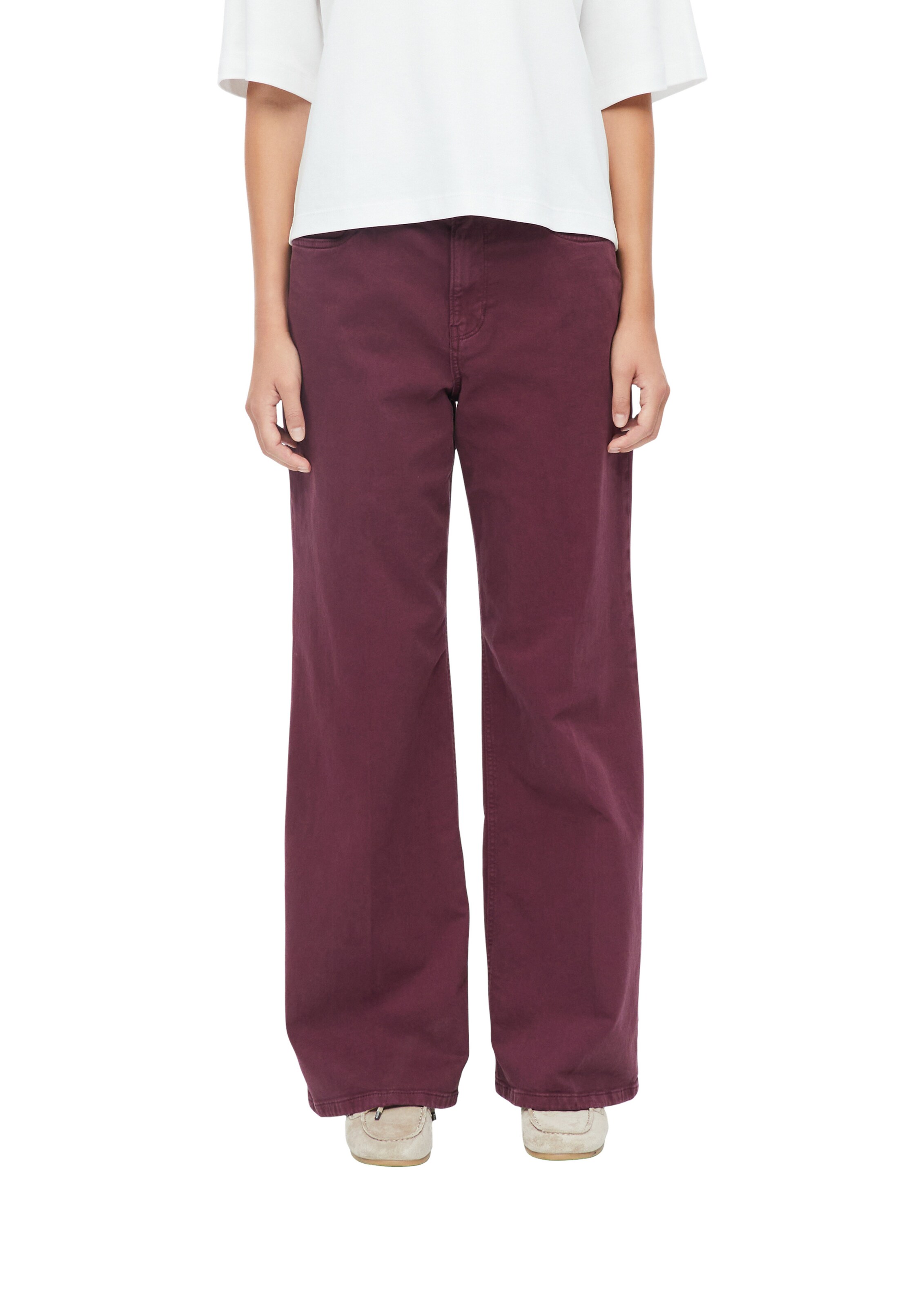 s.Oliver Wide leg Jeans 'Suri' in Red: front