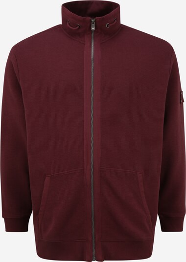 TOM TAILOR Men + Sweat jacket in cherry red, Item view