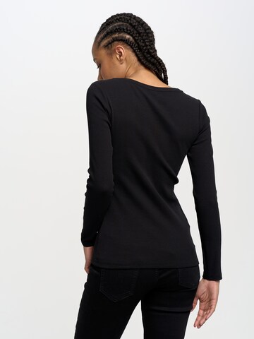 BIG STAR Shirt 'Nathalie' in Zwart