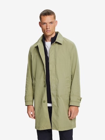 ESPRIT Between-Seasons Coat in Green: front