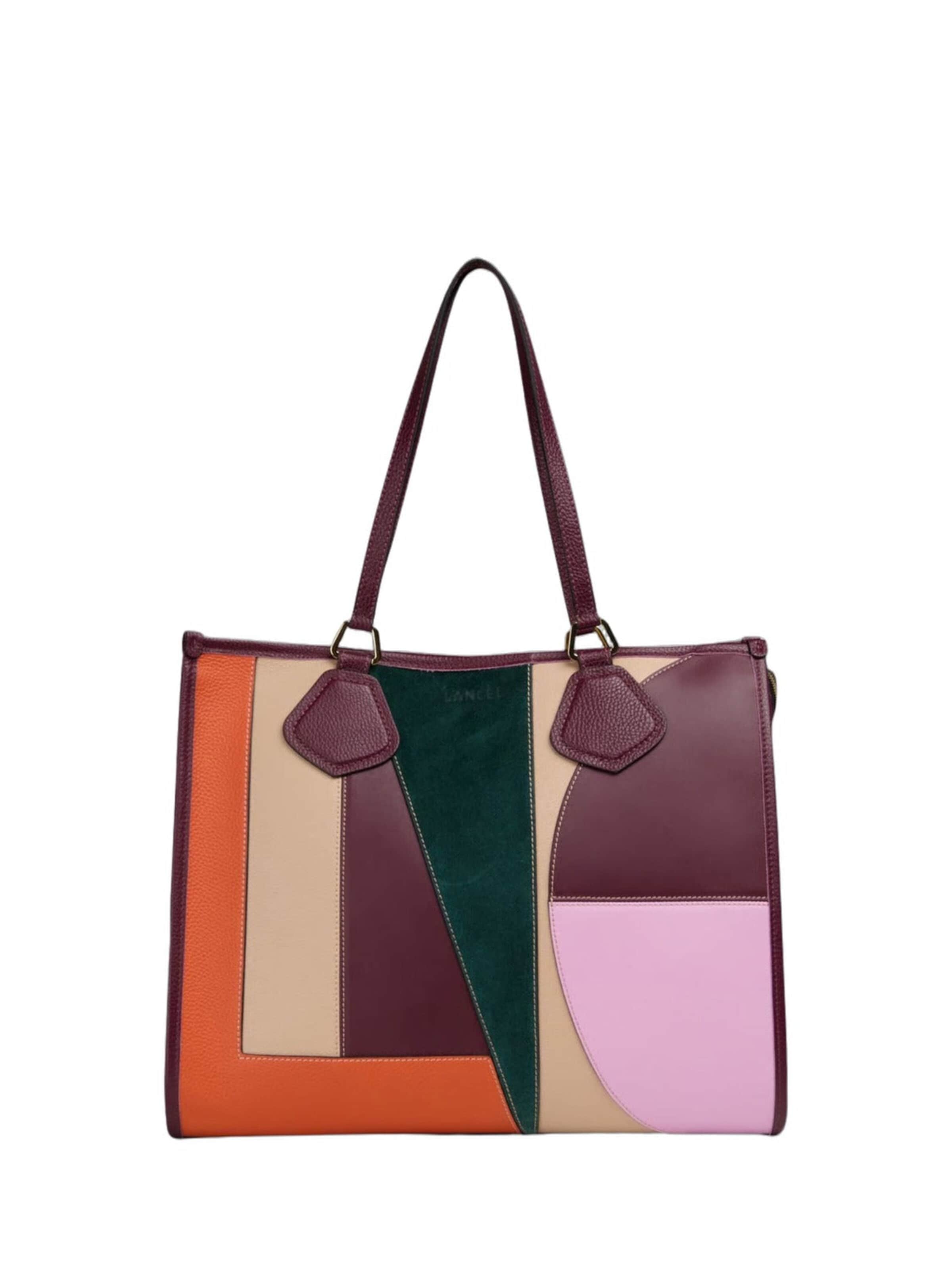 Lancel Shopper 'Lancel Jour Cabas Zippé L Cuir Multicolore' in Mixed colours: front