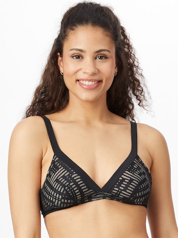 SLOGGI Triangle Bra 'S Seven' in Black: front