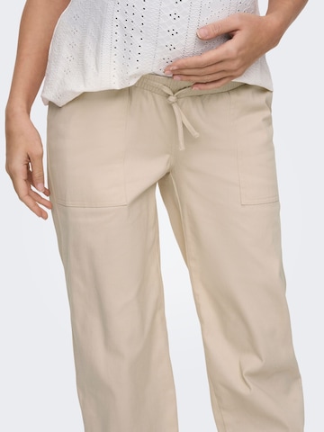 Only Maternity Tapered Housut värissä beige