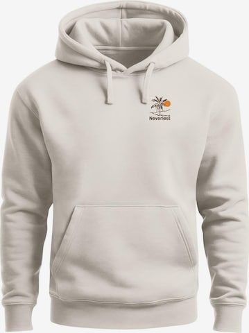 Neverless Sweatshirt 'Take me to Paradise' in Beige: front