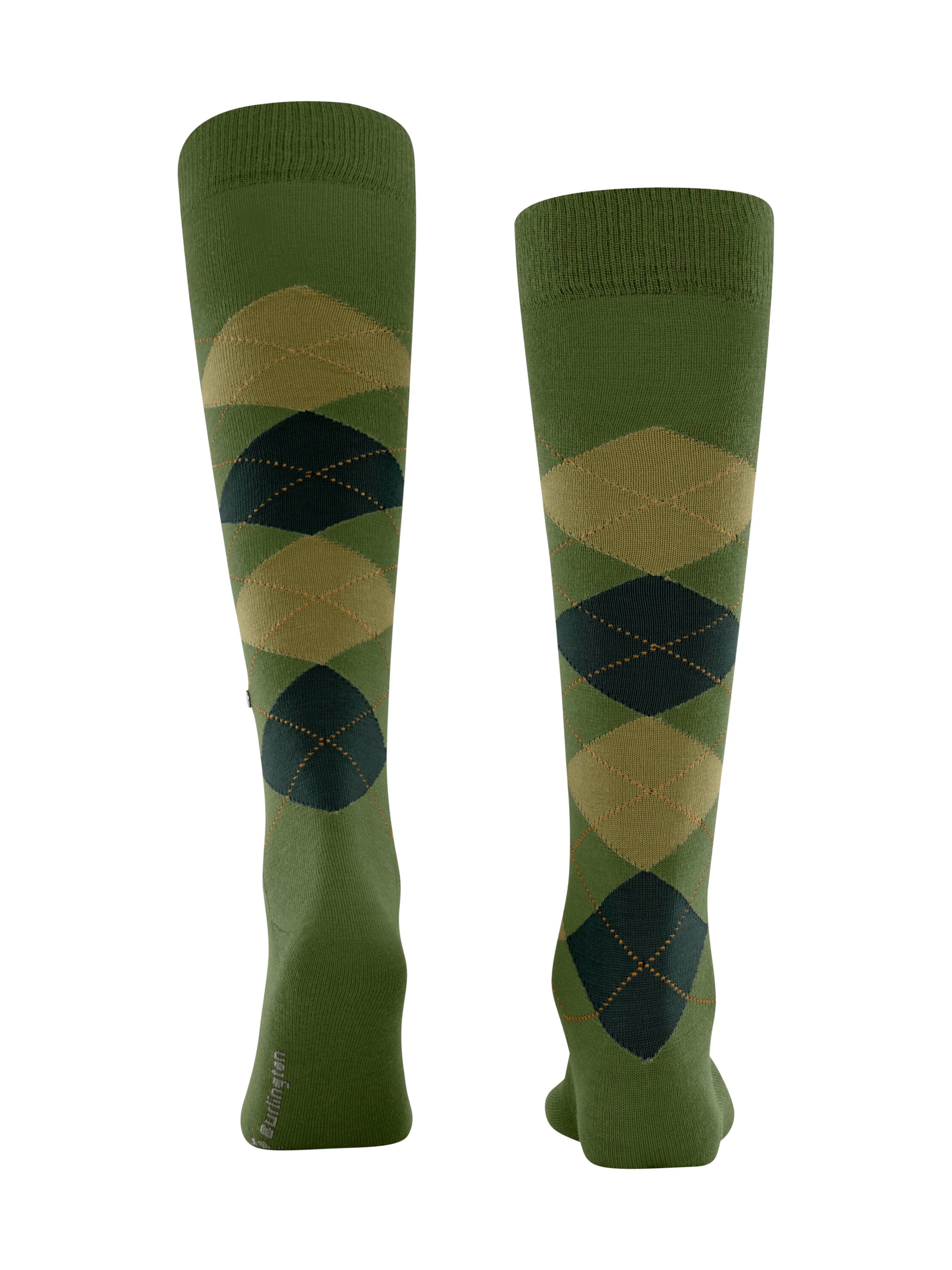 BURLINGTON Knee High Socks 'Edinburgh' in Green
