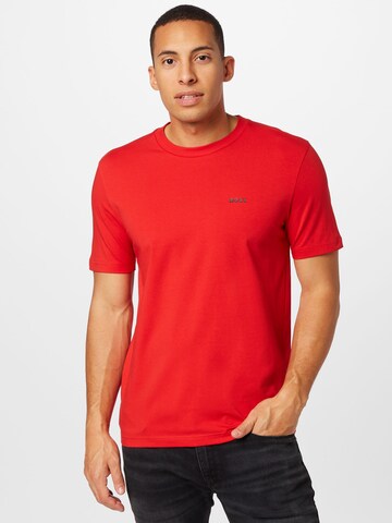 T-Shirt 'TEE' BOSS Green en rouge : devant