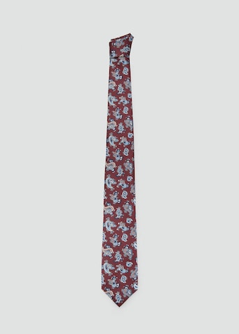 MANGO MAN Krawatte 'Paisley' in Rot