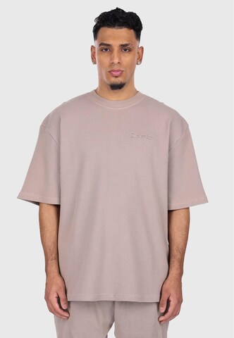 Dropsize Shirt in Grau: Vorderseite