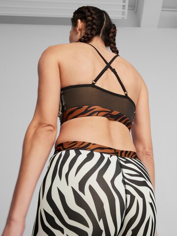 PUMA - Soutien Bustier Soutien de desporto 'Move Animal Remix' em bege