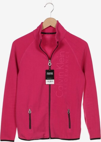 Calvin Klein Sweatshirt & Zip-Up Hoodie in M in Pink: front