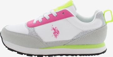 Sneaker di U.S. POLO ASSN. in bianco: frontale