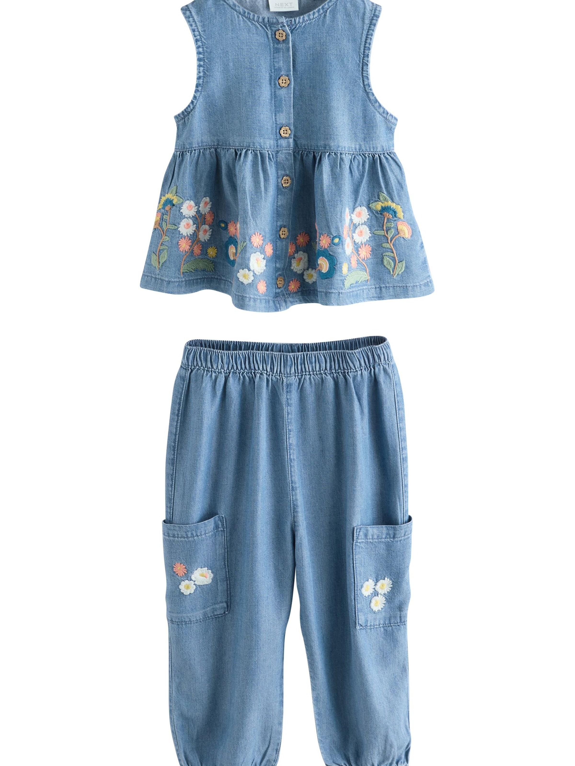Next Комплект в синьо: отпред