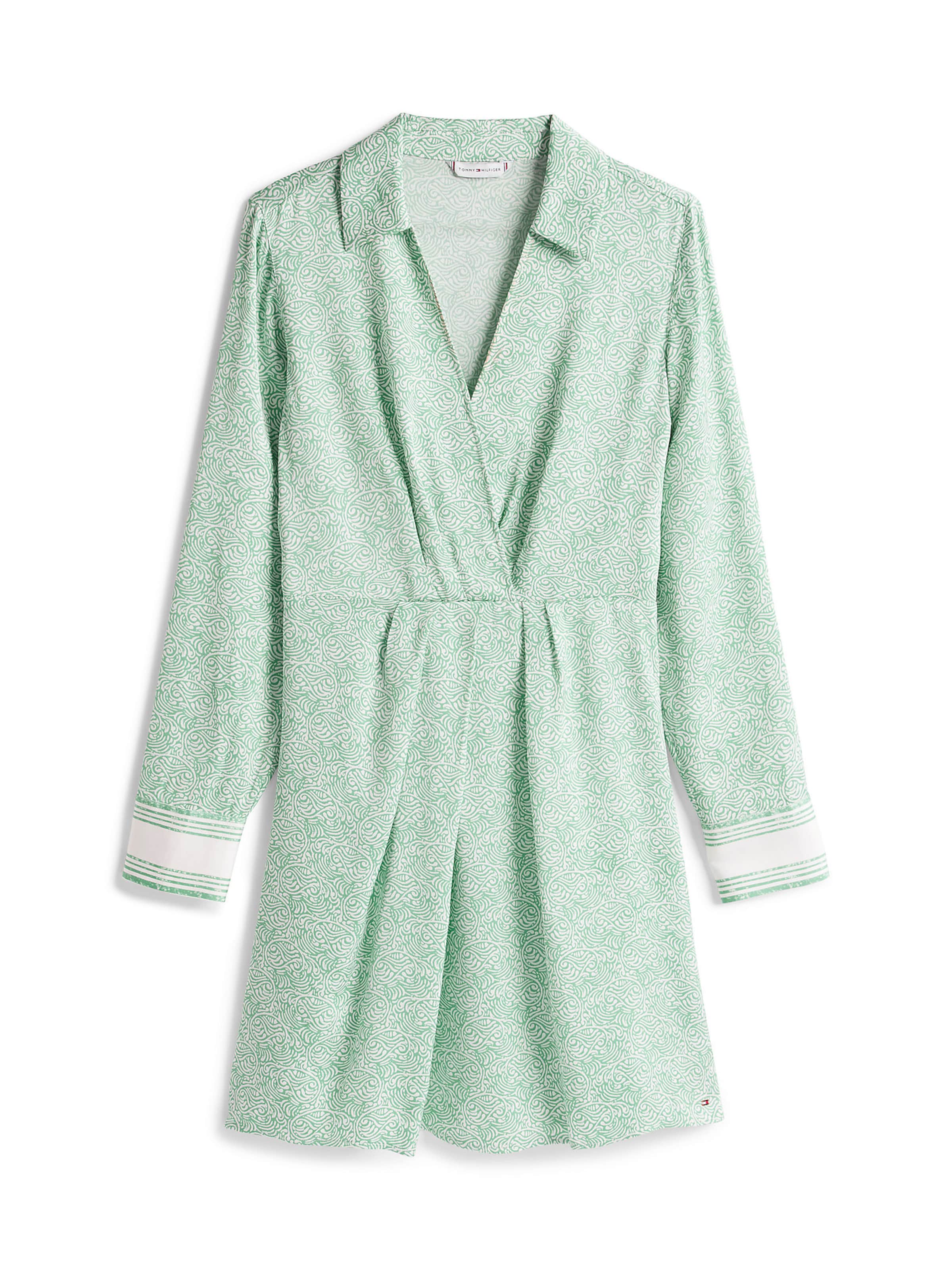 Robe TOMMY HILFIGER en vert : devant