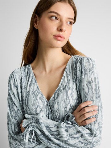 TOM TAILOR DENIM Bluse in Grau