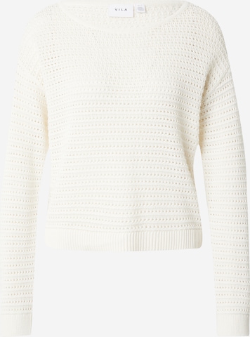 VILA Sweater 'BELLISINA' in Beige: front