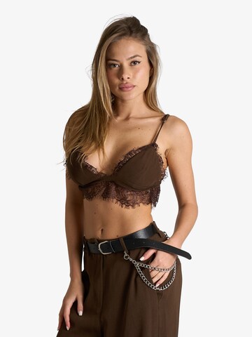 HAVE ONE Top in Brown: front