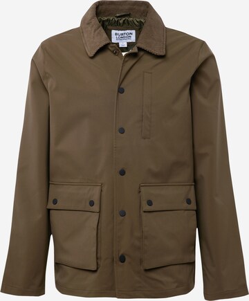 BURTON MENSWEAR LONDON Between-Season Jacket in Green: front