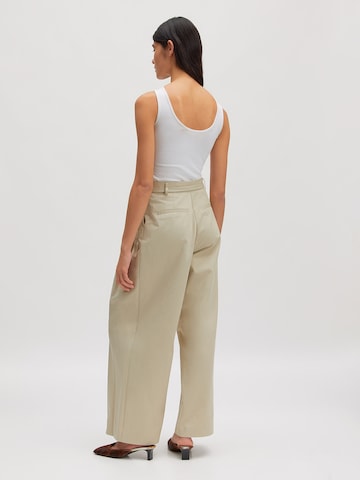 EDITED Loose fit Pants 'Lanea' in Beige