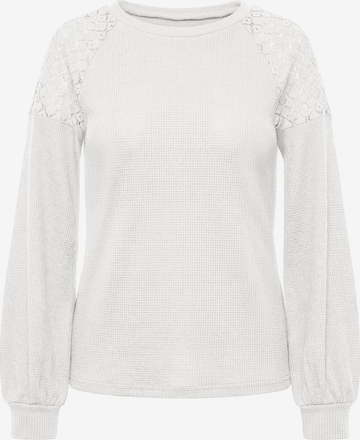 Pull-over usha BLACK LABEL en blanc : devant