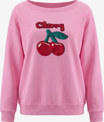 Sweat-shirt MYMO en rose : devant