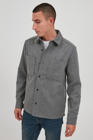 !Solid Between-Season Jacket 'LIAM' in Grey: front