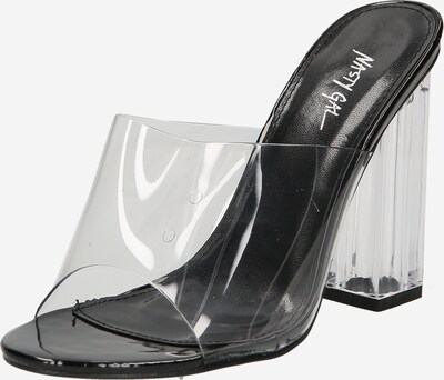 Nasty Gal Mule en transparent, Vue avec produit