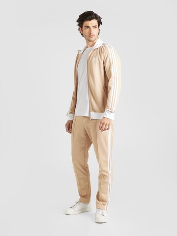 ADIDAS ORIGINALS Regular Trousers 'Adicolor Classics Beckenbauer' in Beige