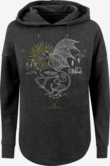 F4NT4STIC Sweatshirt 'Harry Potter' in gelb / dunkelgrau / weiß, Produktansicht
