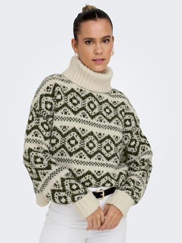 ONLY Pullover 'CARIN' in Beige: predná strana