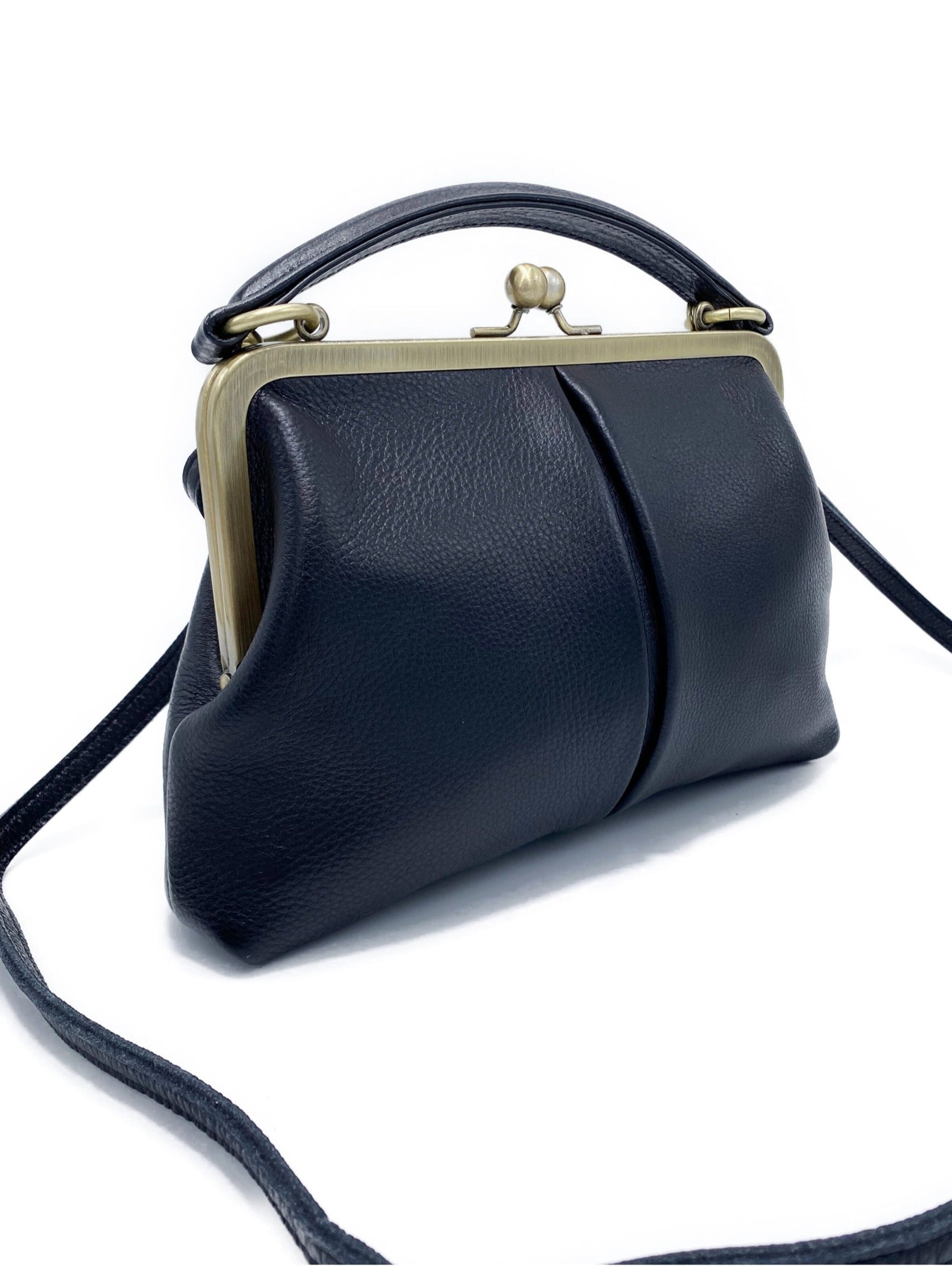 Sacs à main 'Kleine Olive – Leder Handtasche & Umhängetasche' Taschenkinder en noir