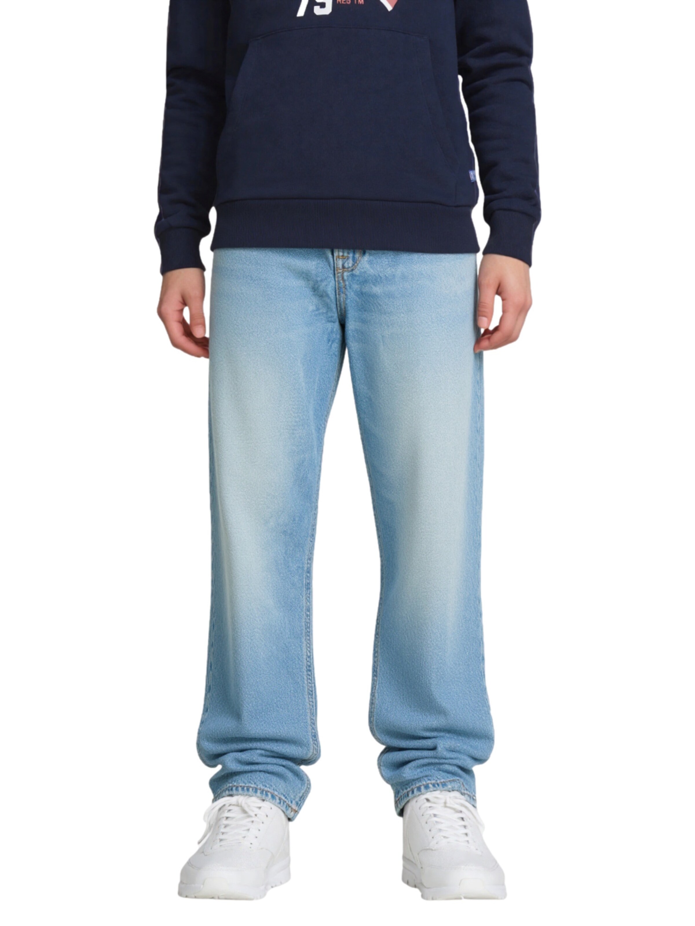 Jack & Jones Junior Loosefit Jeans 'Alex Original' i blå: forside